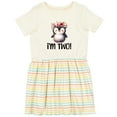 thumbnail image 3 of Inktastic 2nd Birthday Party Penguin 2 Year Old Girl Girls Toddler Dress, 3 of 5