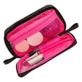 thumbnail image 4 of Bolsa de maquillaje de viaje, bolsa de maquillaje, bolsa de cosméticos con doble cremallera, bolsa de maquillaje diseñada meticulosamente, 4 of 12