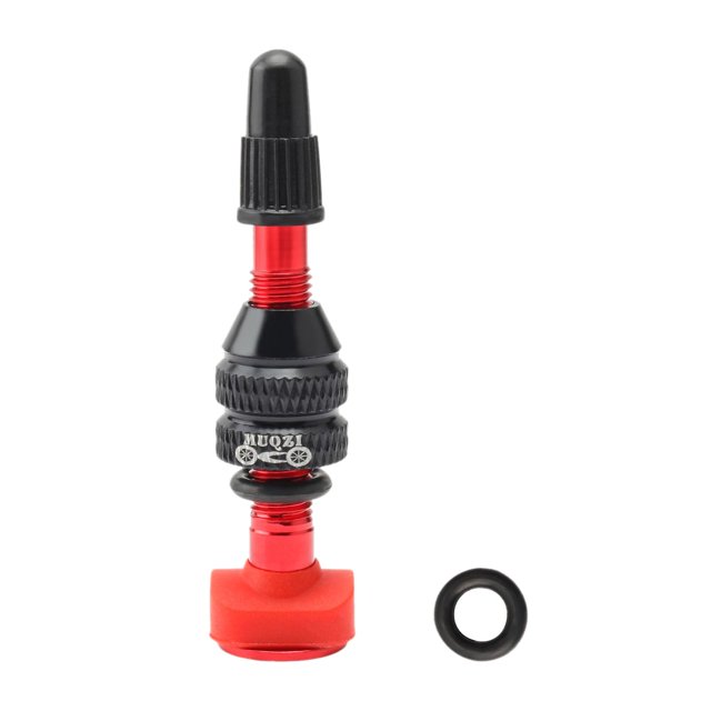Almencla CNC Alloy Tubeless Presta Valve Road Universal Tubeless Rim 40mm,Red