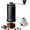 MEGA PRO Black, variant on Mini Manual Coffee Grinder – 40 Adjustable Settings, Portable Hand Crank Mill with 30g Capacity, Conical Burr for Espresso, Pour Over, French Press | Perfect for Travel, Camping & Office