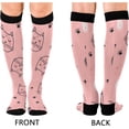 thumbnail image 2 of FREEAMG Celebrate Holiday Canada Day Beavers Elements Compression Socks for Women and Men, 1 Pair, 2 of 7