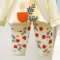 thumbnail image 3 of Xyant Toddler Girls Pajamas Long Sleeve Crew Neck Cartoon Printing Top and Pants Pjs Set 2 Piece Sleepwear Boys Pajamas (White,3-4 Years), 3 of 4