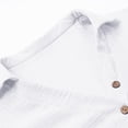 thumbnail image 6 of GEWSEY Long Sleeve Tops for Women 2025 Button Down Shirts Women Oxford Shirt Cotton Dress Shirts Collared Free Blouse Tops (White, XXL), 6 of 9