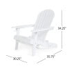thumbnail image 6 of Kandyce Outdoor Acacia Wood Folding Adirondack Chair, White, 6 of 7