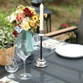 thumbnail image 7 of SUMMIT LIVING Outdoor Patio Dining Table, 37" Square Metal Patio Table with 1.57" Umbrella Hole, Mesh Table Top, Black, 7 of 7