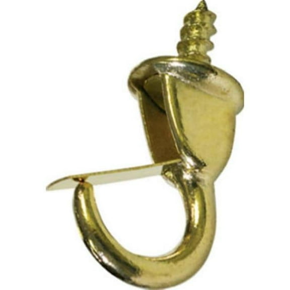 1.25 in. Safety Cup Hook, Brass