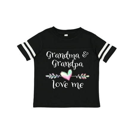 

Inktastic Grandma and Grandpa Love Me- Heart Grandchild Gift Toddler Boy or Toddler Girl T-Shirt