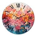 thumbnail image 2 of Designart "Oasis of Coral I" Abstract Landscape Oversized Wall Clock, 2 of 5