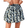 thumbnail image 6 of Women's Ruffle Wide Leg Flowy Clothes High Waist Shorts for Casual Beach Color 8 XXL, 6 of 10