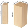 thumbnail image 5 of MTFun 5Pcs Basswood Carving Block Natural Soft Wood Carving Block 2 Sizes Portable Unfinished Wood Block Carving Whittling Art Supplies for Beginner Expert DIY Wood Craft, 5 of 5