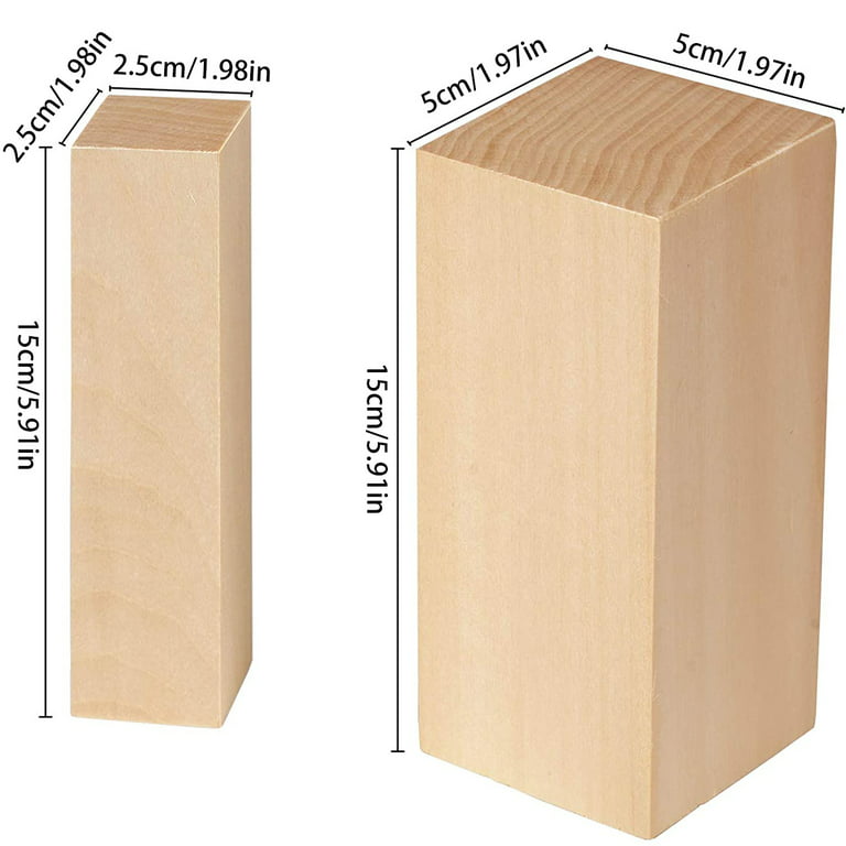 1pc Basswood Carving Blocks Kit Whittling Blanks Beginners Unfinished Wood  Whittling Blocks Carving Block Kit for