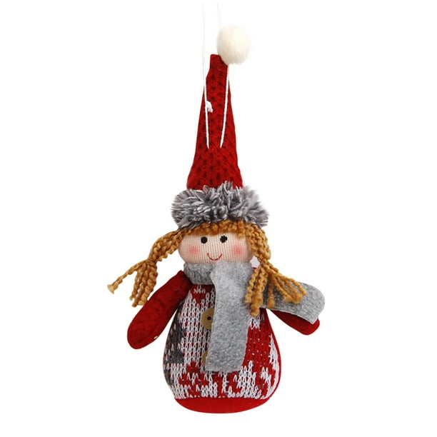 Adornos Navideños onlyliua regalo Papá Noel Muñeco de Nieve Reno Decoraciones colgantes