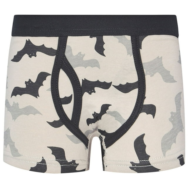 MIASHUI Boys Boxer Shorts Cotton Pattern Boxer Brief Underwear,Grey,10-12 Years