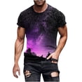 thumbnail image 1 of Hauts pour Hommes Cheval Rétro Imprimé Col Rond Manches Courtes T-shirt de Printemps pour Hommes et T-shirt à Manches Longues Tee-Shirts pour Hommes T-Shirts Noirs pour Hommes T-Shirts à Col en V Hommes Gris 5TG, 1 of 5
