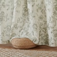 thumbnail image 4 of Cortinas Jinachan, mezcla de lino floral, 275 x 100 cm, color verde navideño, 4 of 9
