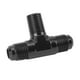 thumbnail image 5 of Adaptador en T Conector en forma de T de 3 vías Aleación de aluminio Acabado anodizado negro 6AN a 1/4 NPT, 5 of 10