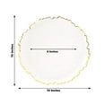 thumbnail image 3 of Balsa Circle 20 Clear Gold Round 10" Plastic Dinner Plates Reef Design Disposable Tableware, 3 of 5