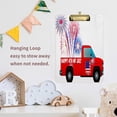 thumbnail image 6 of ZHANZZK Independence Day Pickup Truck Clipboard Hardboard Wood Nursing Clip Board and Pull for Standard A4 Letter 13x9 inches, 6 of 7