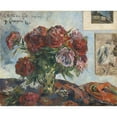 thumbnail image 3 of Paul Gauguin 24x20 Black Modern Framed Museum Art Print Titled - Still Life with Peonies (1884), 3 of 5