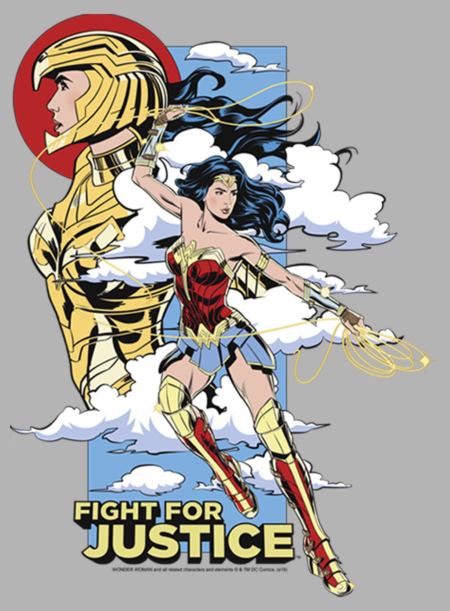 Wonder Woman Men S Wonder Woman 1984 Fight For Justice Pull Over Hoodie Walmart Com Walmart Com
