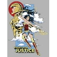 thumbnail image 2 of Men's Wonder Woman 1984 Fight for Justice  Pull Over Hoodie Athletic Heather Small, 2 of 4