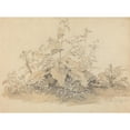 thumbnail image 2 of Johann Christian Heerdt 24x19 Black Ornate Framed Double Matted Museum Art Print Titled: Wild Plants Near Birstein (1835), 2 of 5