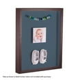 thumbnail image 2 of ArtToFrames 14x18 Inch Shadow Box Picture Frame, with a Verlinga Brown 1 Wide Shadowbox frame and Dutch Blue Mat Backing (4656), 2 of 7