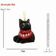 thumbnail image 3 of 8Pcs Black Cat Ornaments for Pet Owners | Cebalnir Santa Cat Christmas Tree Ornament Outdoor Decorations | 2D Acrylic Cats Ornament Hanging Decor for New Year | Best Xmas Gifts for Cats Lovers, 3 of 9