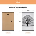 thumbnail image 4 of Sindcom 12x18 Picture Frames, Gallery Wall Poster Frames Set of 3, Black, 4 of 6