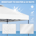 thumbnail image 6 of Renwick 10x10 Ft Instant Pop Up Canopy with One Push To Lock Setup Mechanism, White, 6 of 10