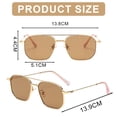 thumbnail image 2 of Gafas de sol de moda, gafas de sol personalizadas de doble haz para tiro callejero, hechas de metal, 2 of 5