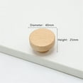 thumbnail image 2 of HDJNal 6PCS 40 Natural WoodKnobs Round Drawer Knobs Vintage Wood Drawer Pulls Wood Cabinet Handles with Screws for Home Kitchen Office Drawer Door Shoesbox Furniture, 2 of 4