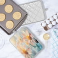 thumbnail image 5 of BZSMCE Pot Holder Oven Mitts Cooking Baking Flowers with Raindrops Creative Pattern Size:7x9.8in, 5 of 7