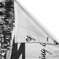 thumbnail image 3 of Ambesonne New York Kitchen Curtains, Lady Passing Crowded City, 55"x39", Dark Pink Charcoal Grey, 3 of 3