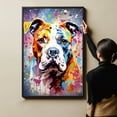 thumbnail image 4 of American Bulldog Dog Cat Portrait Watercolor Painting Custom Canvas/Framed Canvas Prints - Wall Art for Home Decoration, Memorial Gift for Pet Lovers Dog Moms, home decor living room, 4 of 4