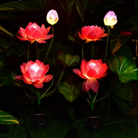 

LED Lights/Solar Lights Clearance! Qiaocaity Solar Lotus-Flower Light 2PCS Solar Flower Lights Outdoor Solar Yard Decoration Lights Landscapes Lamp For Patio Lawns Pathways