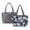 Blue Flower, variant on FOR U DESIGNS Hawaii Hibiscus Dragonfly Print Tote Bag for Women, Two Tone Top Handbag with Side Pockets Lightweight Quilted Shoulder Bag Reversible Top Handle Tote for Travel 2026