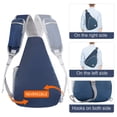 thumbnail image 3 of ZOMAKE 13L Bolsa Bandolera para Mujeres y Hombres - Mochila Bandolera Cruzada Pequeña - Mini Bandolera Bolsa de Pecho Antirrobo para Senderismo, 3 of 7