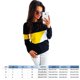 thumbnail image 3 of Sudadera De Manga Larga Con Empalme De Color Para Mujer (Amarillo S) Tmvgtek Mujer, 3 of 3