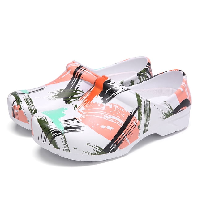 Unisex Printed Garden Clogs Waterproof & Lightweight EVA Shoes Anti-slip