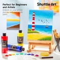 thumbnail image 4 of Shuttle Art 12 Colors Acrylic Paint, 250ml/8.45oz Bottles Acrylic Paint Set, Rich Pigments, Bulk Painting Supplies, 4 of 7