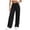 Black, variant on Yoga Pants Women Wide Leg Pants with Pockets Sport Cargo Pants Casual Solid Color Fashion High Waist Yoga Pants Straight Leg Pants