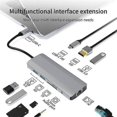 thumbnail image 4 of 9 in 1 USB 3.0 Type C USB C HUB for PC Laptop Pro Pro with -Compatible RJ45 PD TF Card Audio 3.5Mm, 4 of 5