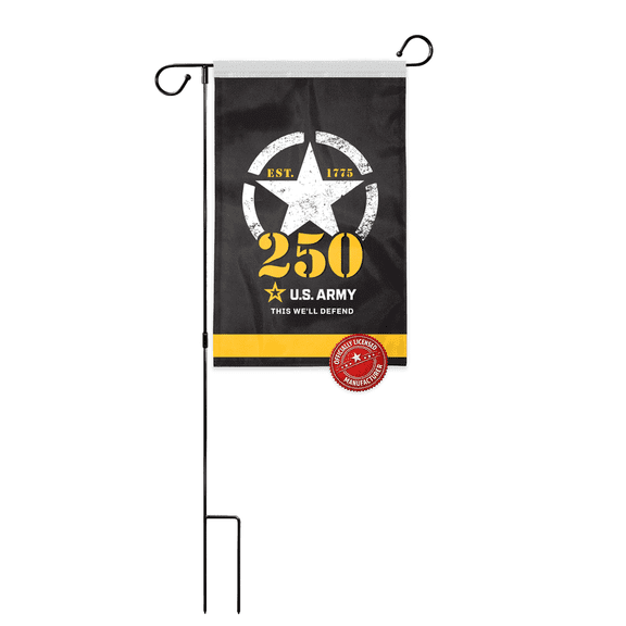 AGAS US Army 250 Anniversary Garden Flag 12 x 18 inch Printed Double Sided 200D Nylon (No Pole)