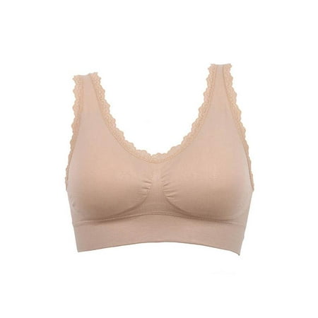 

Women Sports Bra Lace Top Stretch Fitness Yoga Outdoor Athletic Vest