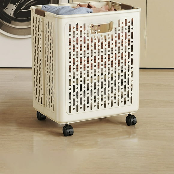 Cameland Foldable Laundry Baskets Multi Functional Portable Dirty Clothes Hamper With Wheels Organization Toy Storage Basket With Handle
