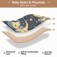 thumbnail image 5 of WOBOGO Yellow Dinosaur Space Pattern Baby Playmats Extra Large Waterproof Rollable Activity Pads for Toddlers 50×50inch, 5 of 7