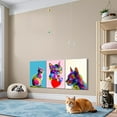thumbnail image 5 of HFDF Cat Canvas Wall Art with Built-in Wooden Cat Decor, Animal Wall Art & Pet Canvas for Living Room & Bedroom Lightweight, Ready to Hang,x3 8x10inch Framed, 5 of 7