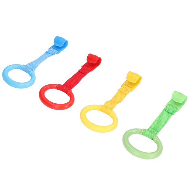 Infant Pull Up Bar, Safe Practical Ergonomic Design Comfortable Holding Plastic Material Baby Pull Up Rings For Cribs For Families For Toddler ANGGREK DC3117