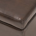thumbnail image 5 of Canterbury Upholstered Storage Ottoman Bench, Brown Faux Leather, Dark Brown, 5 of 9